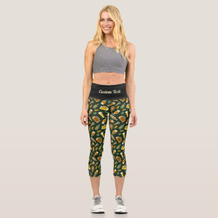 Bier Icons Muster Capri Leggings