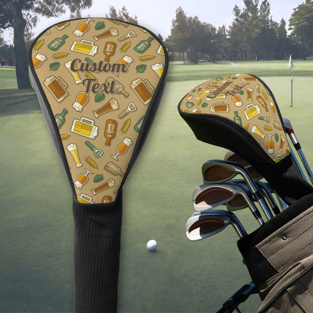 Bier Icons Muster Golf Head Cover Headcover (Von Creator hochgeladen)