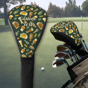 Bier Icons Muster Golf Head Cover Headcover