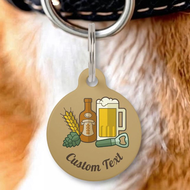 Bier Icons Pet ID Tag Haustiermarke (Von Creator hochgeladen)