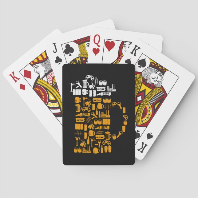 Bier-Ikonen Spielkarten (Rückseite)
