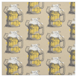 Bier-Ilustration Stoff