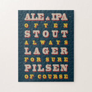Bier immer. Vintages Bierposter. Bier