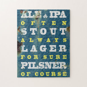 Bier immer. Vintages Bierposter. Bier