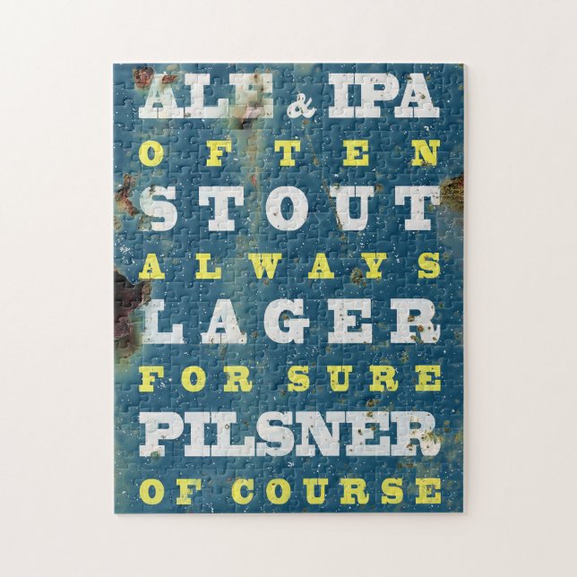 Bier immer. Vintages Bierposter. Bier (Vertikal)