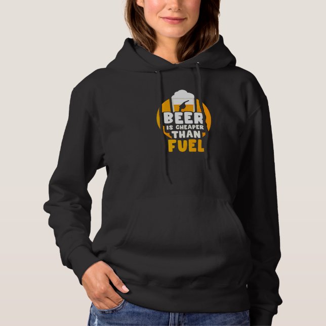 Bier ist billiger als Kraftstoffpumpenpreise Benzi Hoodie (Vorderseite)