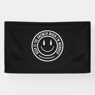 Bier ist die Antwort Banner