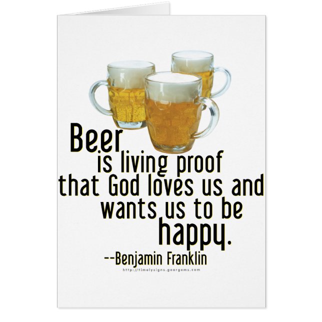 Bier ist Proof (Franklin) (Vorne)