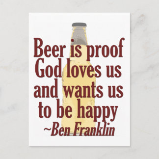 Bier ist Proof Postkarte