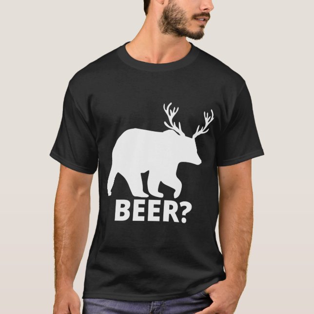Bier? Jagdhemd Vatertag T-Shirt (Vorderseite)