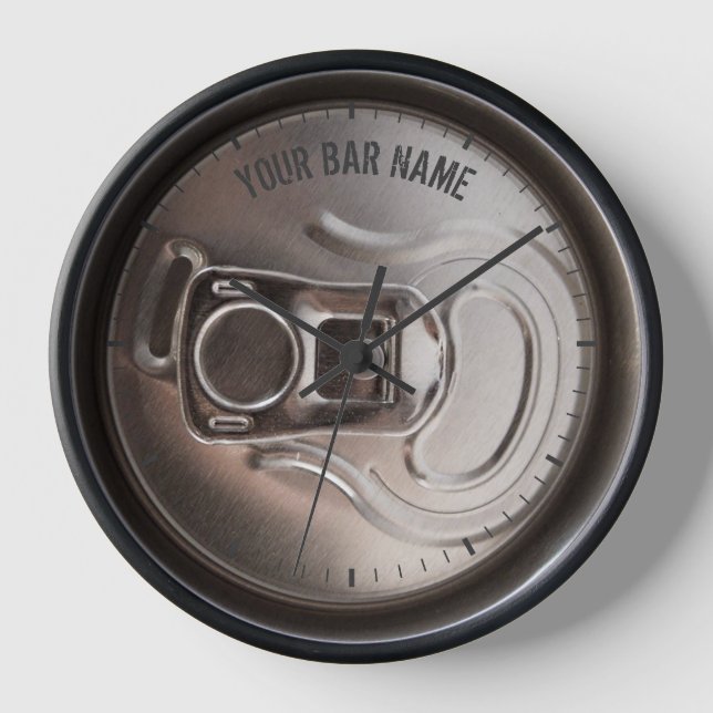 Bier kann Pub oder Bar Uhr (Vorderseite)