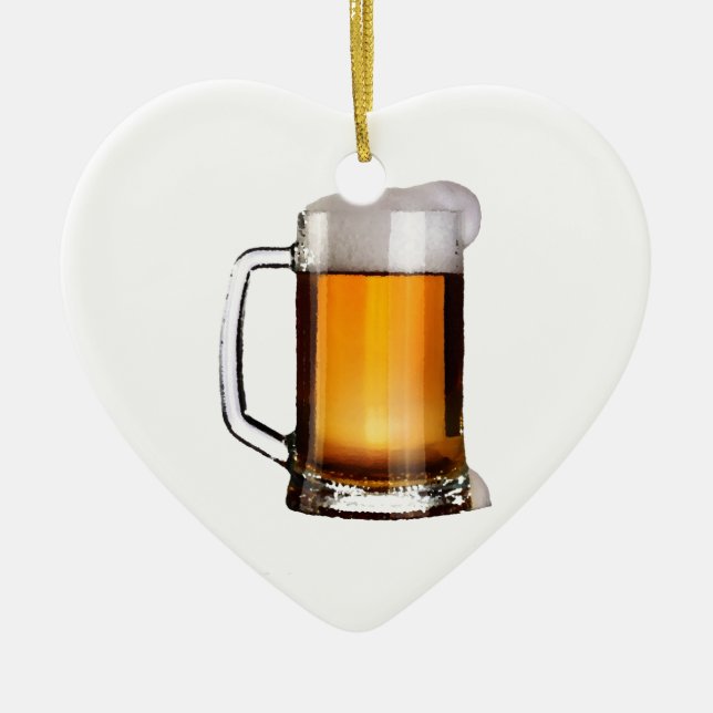 Bier Keramik Ornament (Vorne)