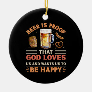 Bier Keramik Ornament