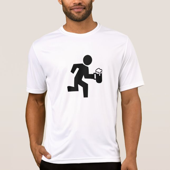Bier-Läufer - Follow-me M2M T-Shirt (Vorderseite)