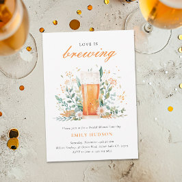 Bier Liebe Brauen Bridal Dusche Einladung