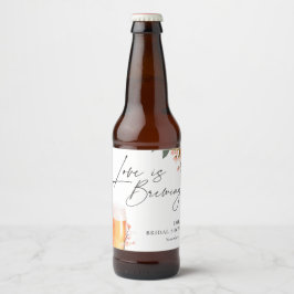 Bier Liebe Braut Brautparty Bierflaschenetikett