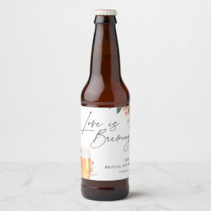 Bier Liebe Braut Brautparty Bierflaschenetikett