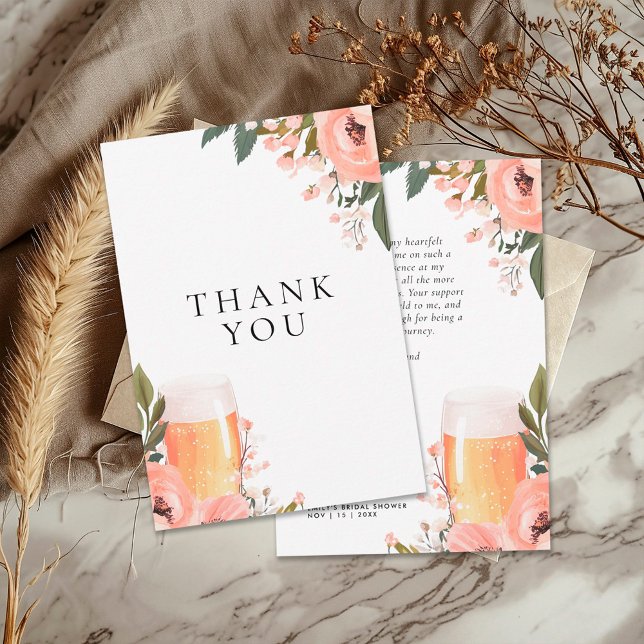 Bier Liebe Braut Brautparty Dankeskarte (Von Creator hochgeladen)