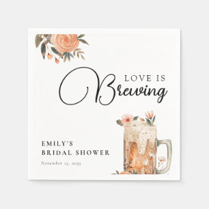 Bier Liebe Braut Brautparty Serviette