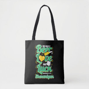 Bier Liebe und Glück und Shenanigan auf St Patrick Tasche