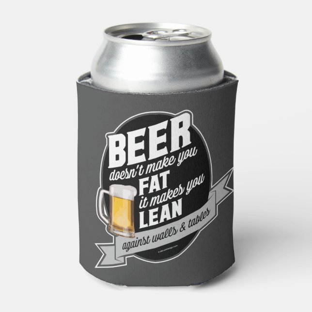 Bier macht dich lean dosenkühler (Kanne Vorderseite)
