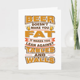 Bier macht dich nicht zum Vater fett Karte