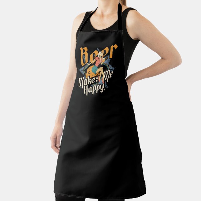 Bier macht mich glücklich Bargirl Bartending Schür Schürze (InSitu)