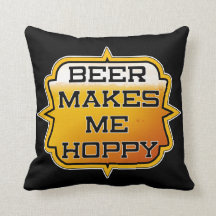 Bier macht mich zu einem HOPPY - Kissen 16" x 16"
