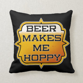 Bier macht mich zu einem HOPPY - Kissen 16" x 16"