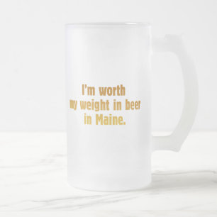 Bier-Mainemattierte GlasTasse Mattglas Bierglas