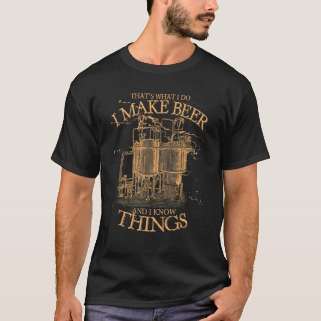 Bier Maker Beer Brewer Brewmaster T-Shirt (Vorderseite)