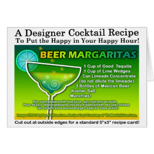 Bier Margarita Rezept Grußkarte
