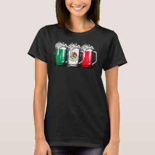 Bier mexikanische Flagge Cinco De Mayo Women Mexik T-Shirt