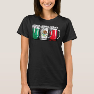 Bier mexikanische Flagge Cinco De Mayo Women Mexik T-Shirt