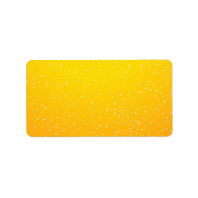 Bier mit kleinen Bubbles Background Art Adressaufkleber (Vorne)