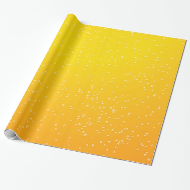 Bier mit kleinen Bubbles Background Art Geschenkpapier (Ungerollt)