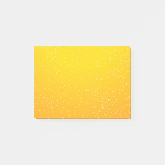 Bier mit kleinen Bubbles Background Art Post-it Klebezettel (Vorderseite)