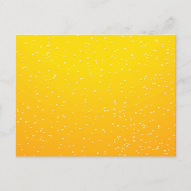 Bier mit kleinen Bubbles Background Art Postkarte (Vorderseite)