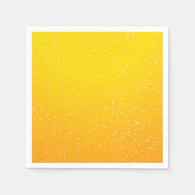Bier mit kleinen Bubbles Background Art Serviette (Vorderseite)