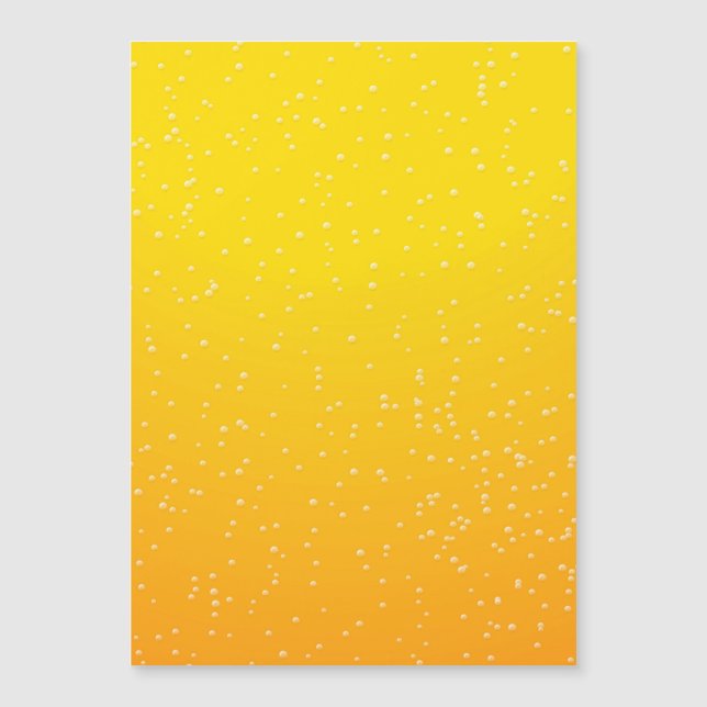 Bier mit Tiny Bubbles Magnetkarte (Vorderseite)