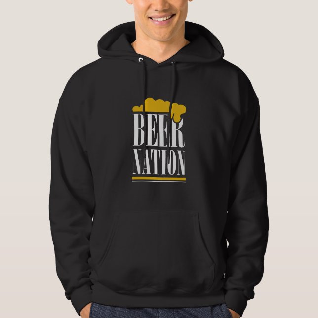 Bier Nation Hoodie (Vorderseite)