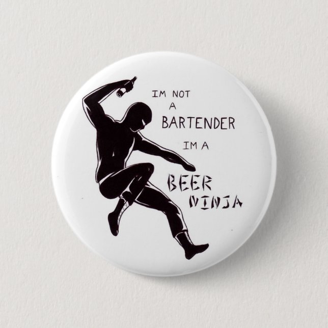 Bier ninja button (Vorderseite)