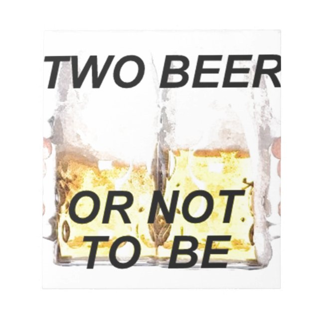 Bier Notizblock (Vorderseite)