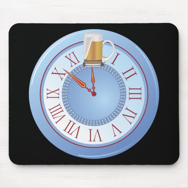 Bier O’ Clock Mousepad (Vorne)