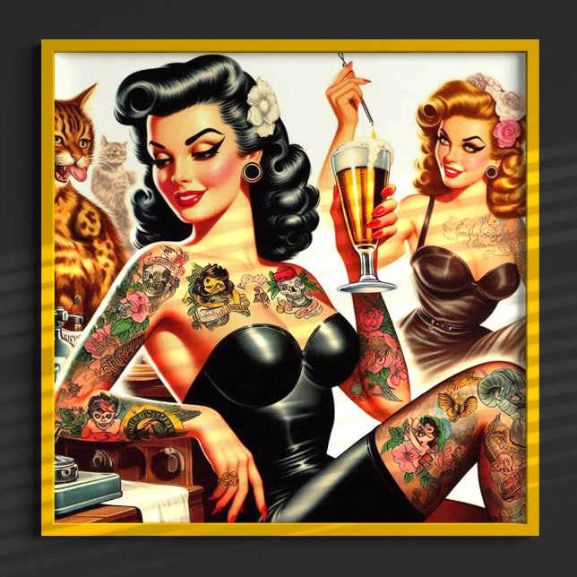 Bier-Party-Button Poster (Von Creator hochgeladen)