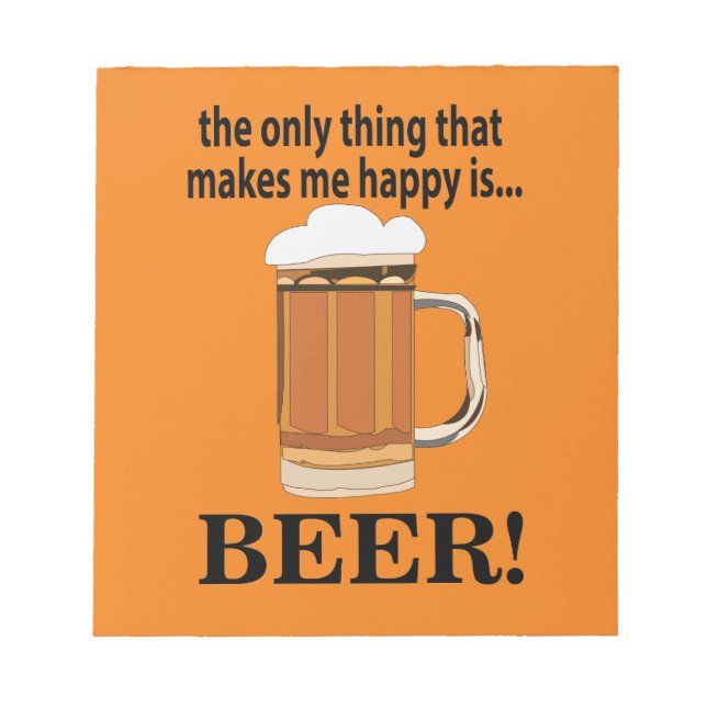 Bier Party Drink Bier Notizblock (Vorderseite)