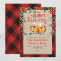 Bier Party Holiday Brauerei Einladung