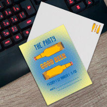 Bier Party. Personalisiertes Design im Comic.