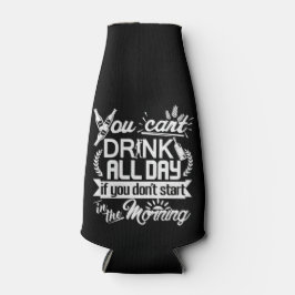 Bier-Party Trinken Spaß Typografie Personalisiert Flaschenkühler