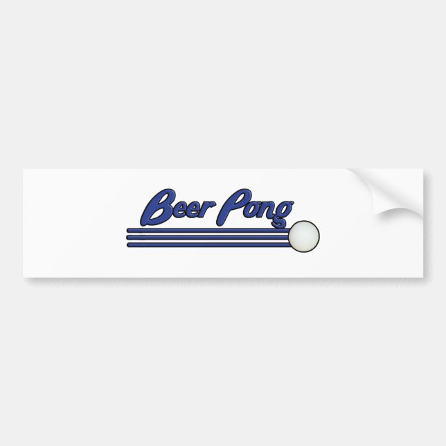 Bier Pong Autoaufkleber (Vorne)